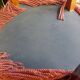 Pink velvet toad chair