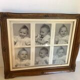 Old photograph of multiple baby portraits