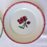 2 flat plates in pell mixes Digoin Sarreguemines and Badonviller 2107118