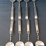 Eight Sculptura spoons by Lino Sabatini for Rosenthal 1990