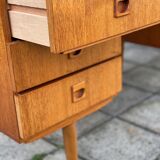 Mid century modern scandinavian teak desk