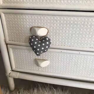 Dresser in patina rattan