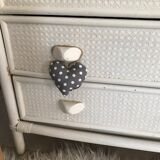 Dresser in patina rattan