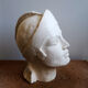 Woman's head in plaster