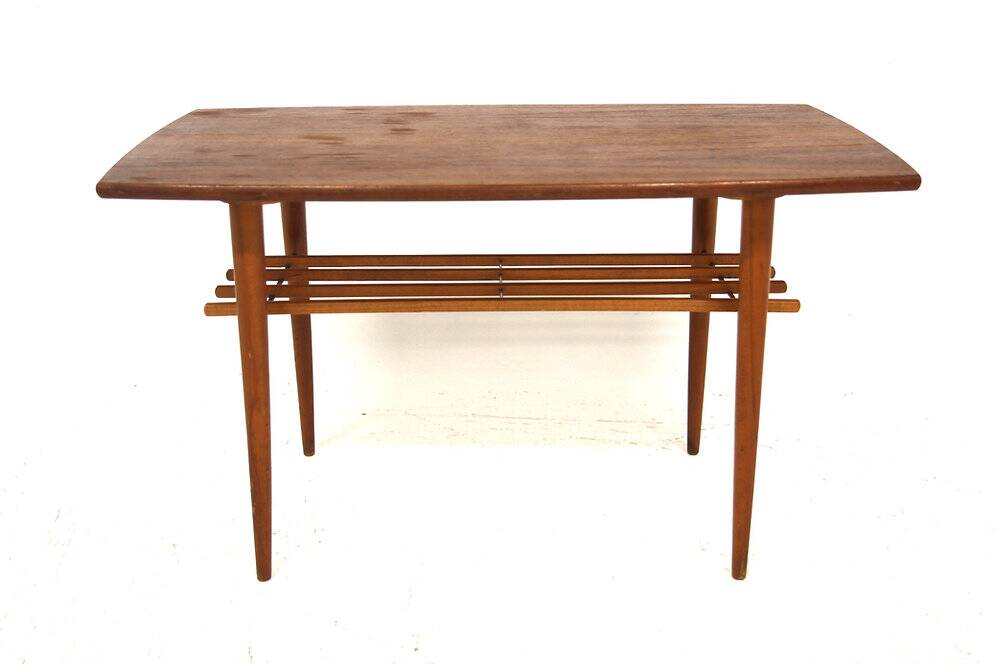 Scandinavian teak coffee table, Sweden, 1950s