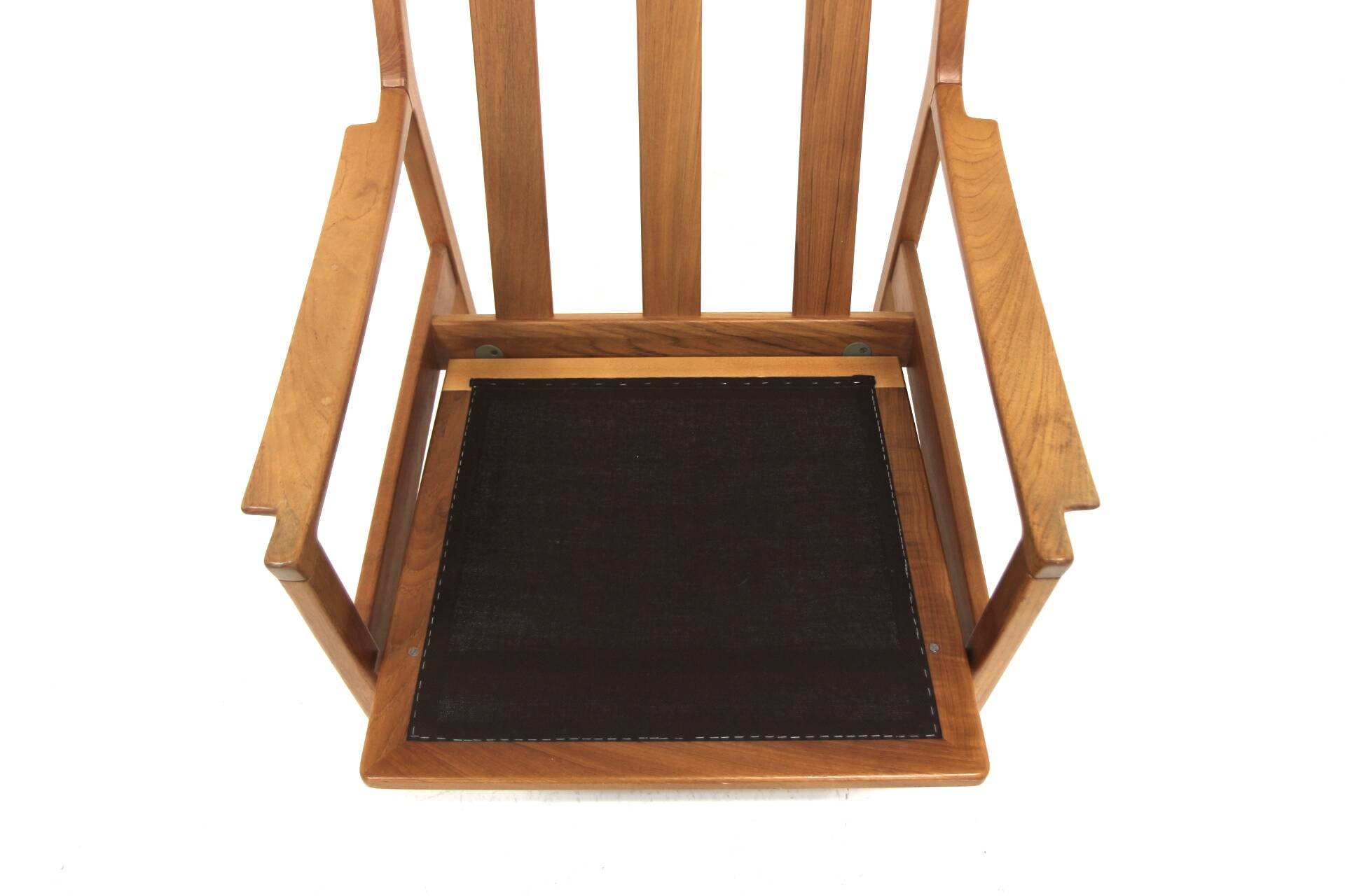 Fauteuil scandinave en teck "Tibro", Erik Wortz, Möbel-IKEA, Suède, 1940