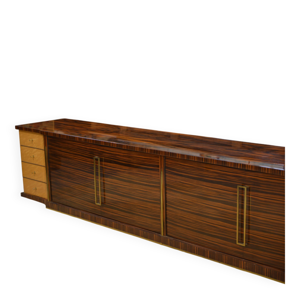 Enfilade minimaliste en ébène et sycomore 1960’s