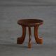 Oromo stool from mid-20th century Africa, hand-carved wood, tribal style.