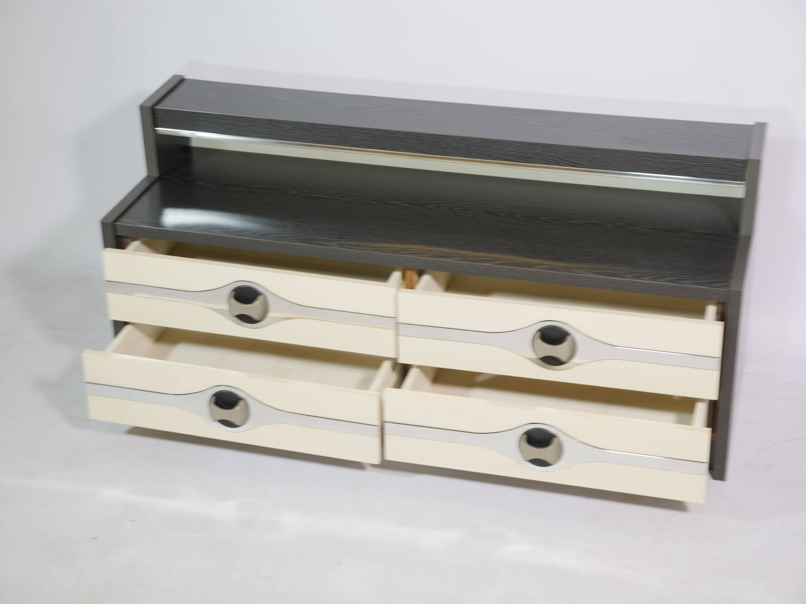 Modernist space age drawer sideboard chest of drawers cabinet 70s