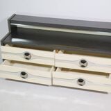 Modernist space age drawer sideboard chest of drawers cabinet 70s