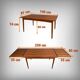 Extendable Teak Table, Dyrlund, Denmark – 1960s