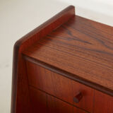 Restored teak bureau desk