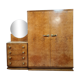 Toilet cabinet Art Deco period in glass of Amboine around 1920