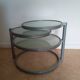Metal and glass coffee table, 1970s.