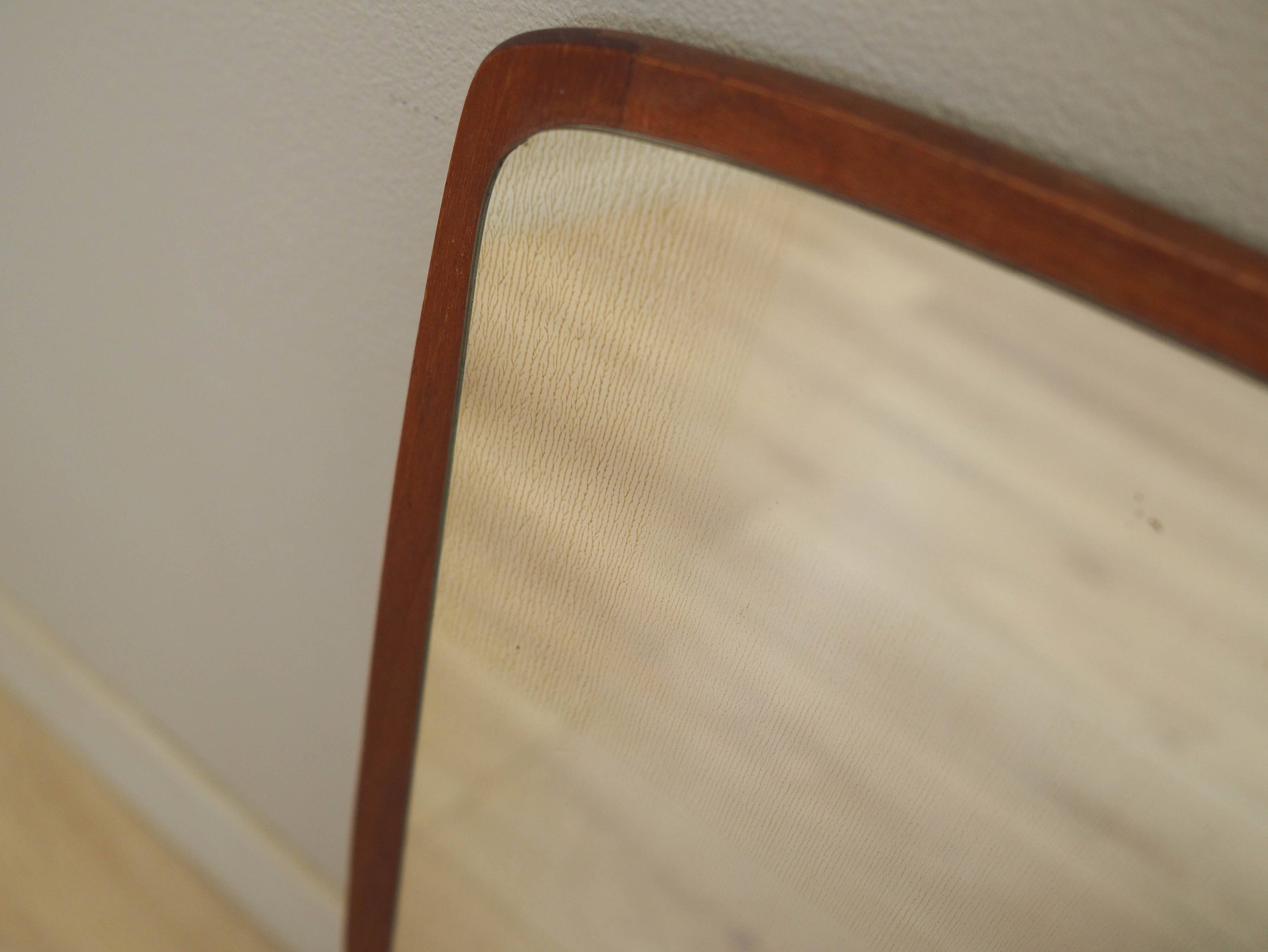 Mirror in teak frame, Danish design, 1970s, production: Denmark