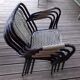 4 armchairs chairs Seducta perforated steel 50s by René Malaval