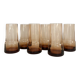 Set de 6 verres ambrés