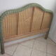 Vintage rattan headboard