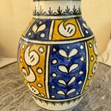 Antique glazed ceramic vase, Nabeul, 1950s