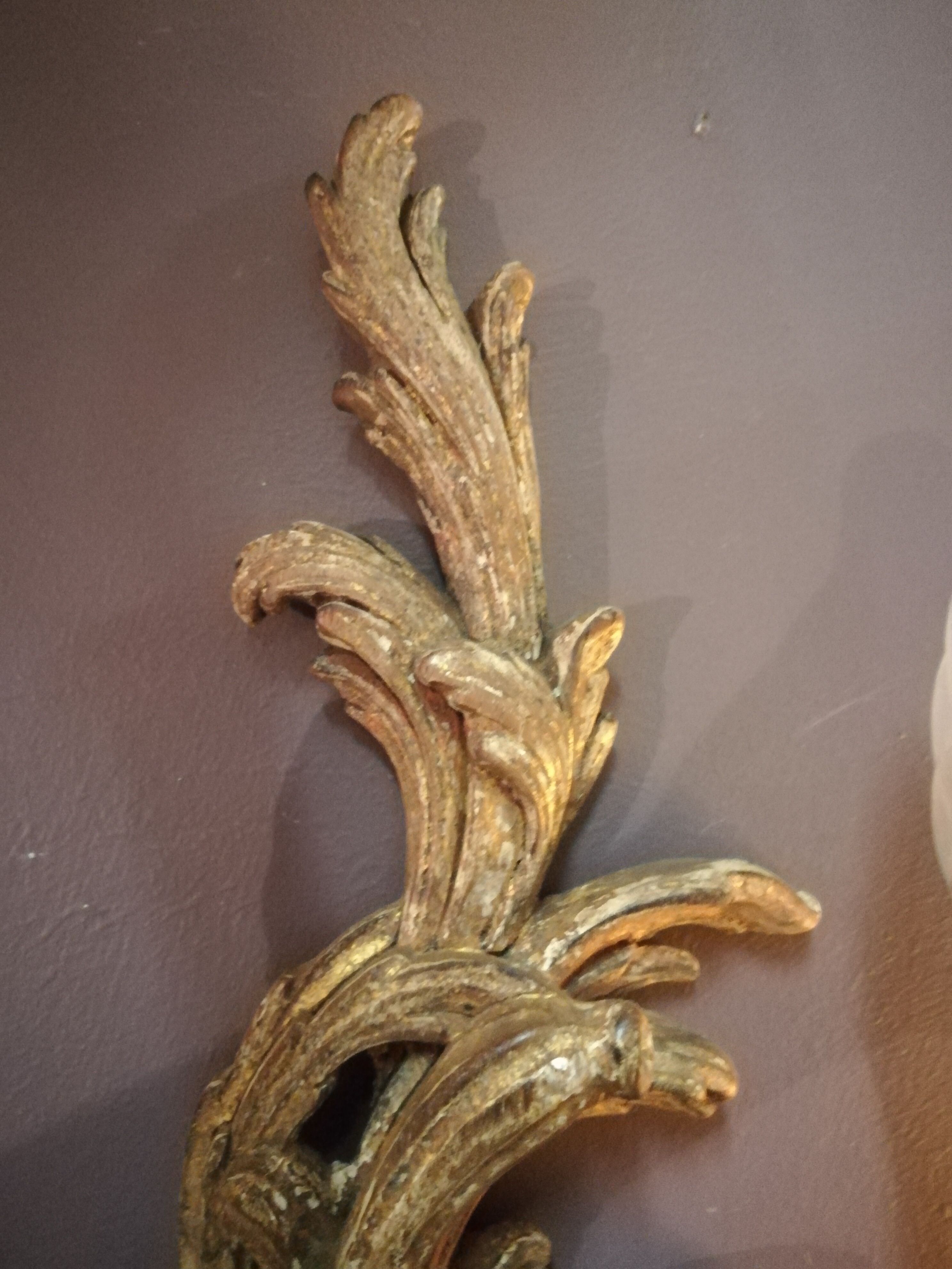 Great pair of style Louis XV Golden wood