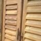 Pair of old shutters