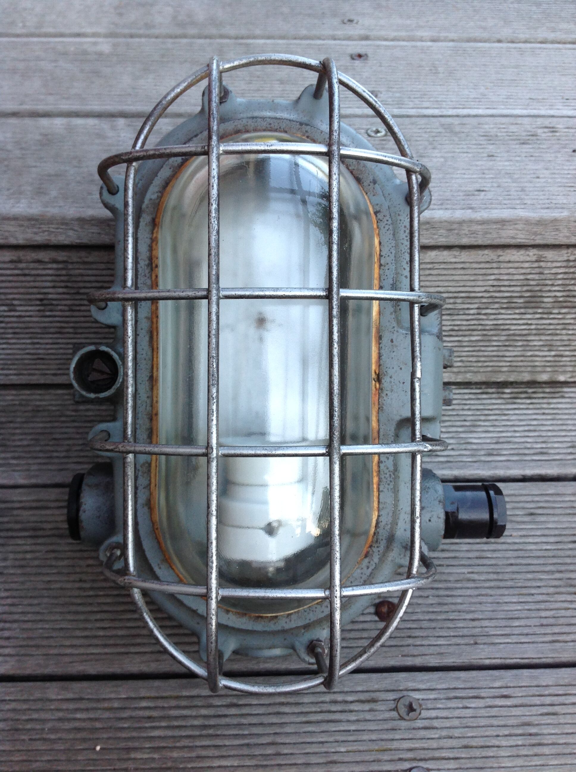 Kandem Bunkerlampe industrial window, vintage 30s
