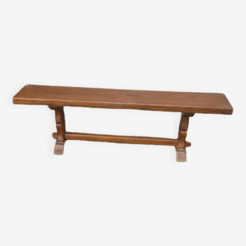 Old solid oak bench