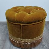 Velvet toad pouf