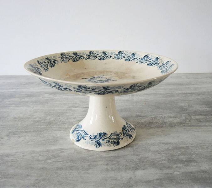 Old longwy ceramic compotier