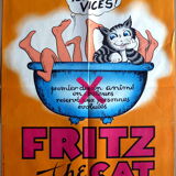 Original movie poster "Fritz the cat" Robert Crump