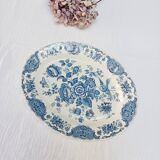 Ridgway Staffordshire oval flat, Windsor blue