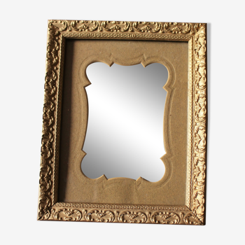 Frame rectangle wood moldings full gilded