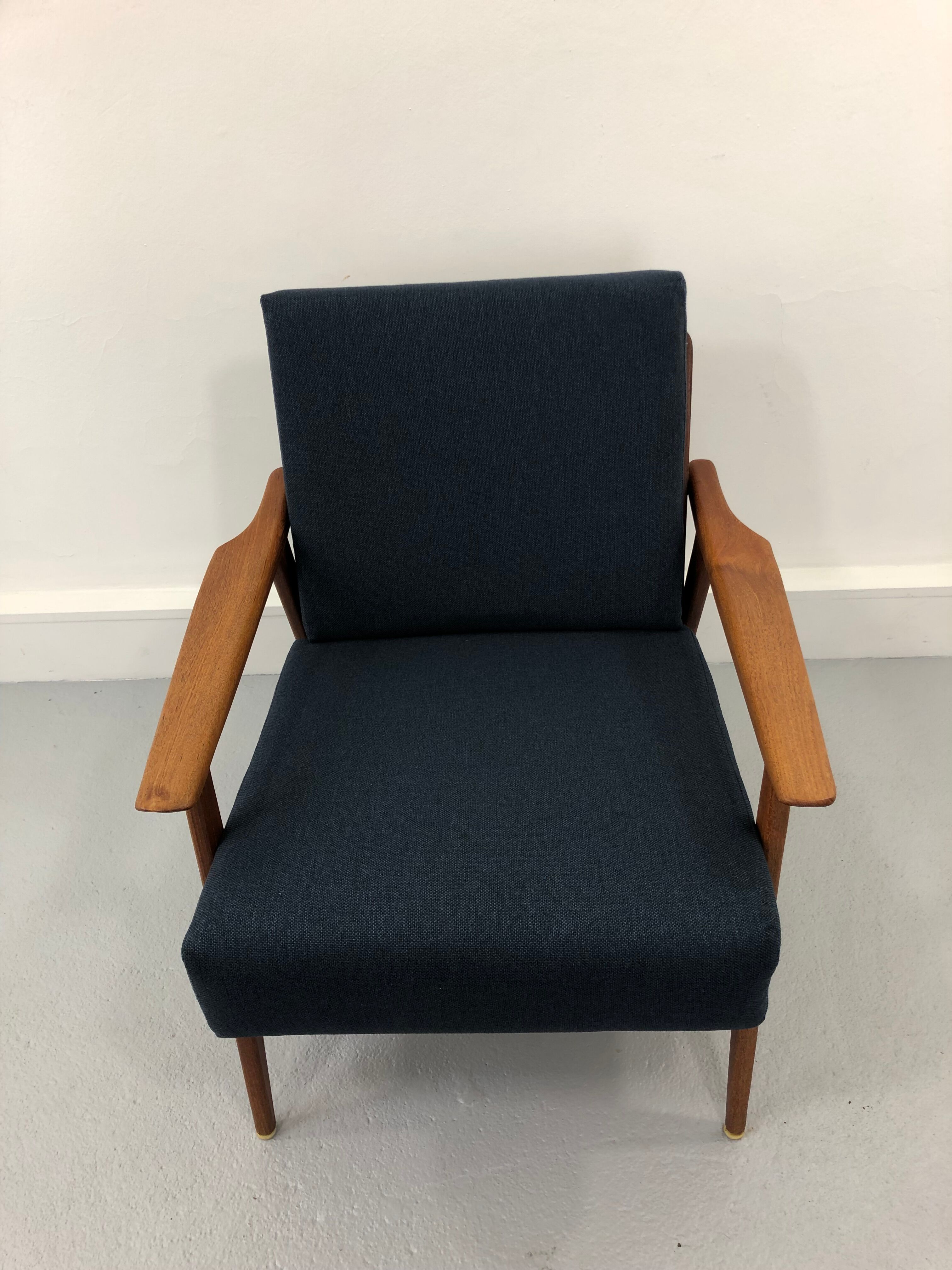 Vintage danish teak lounge chair, 1970s