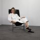 Extremely rare leather lounge chair by Pierre Thielen for Metz & Co., Netherlands, 1960s