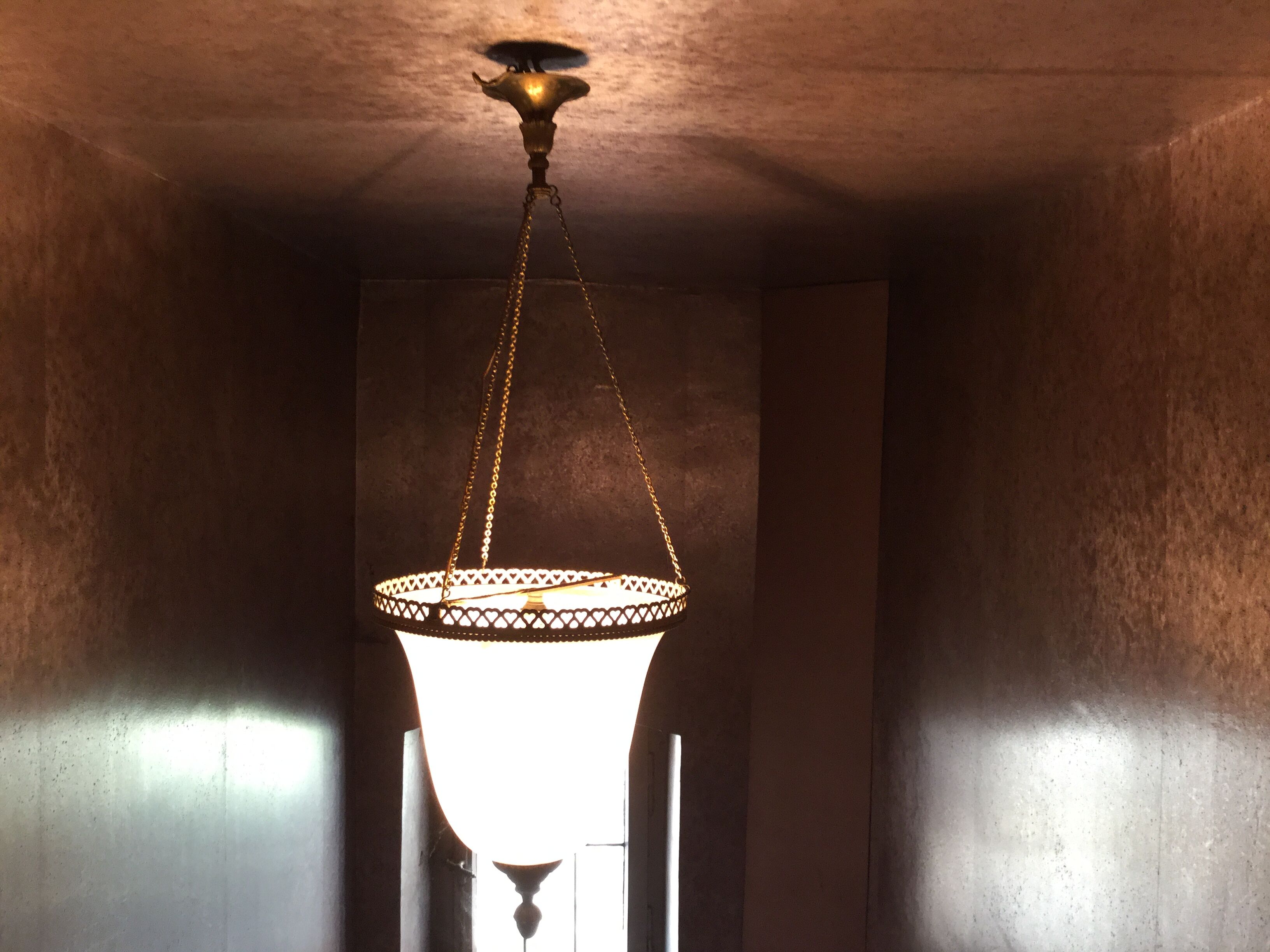 Opaline pendant light