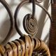 Vintage peacock rattan headboard (150cm)