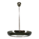1930s Bauhaus UFO Chrome and Glass Pendant Light, Czechoslovakia