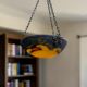 Art Deco, marbled glass pendant by Noverdy circa 1940.