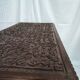 Ancien coffre en bois sculpté oriental