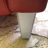 Red leather armchair