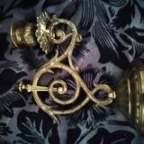 Pair of old bronze candlestick