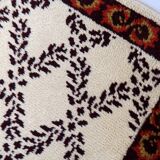 Tapis vintage français Savonnerie fait main en laine – 78 x 148 cm – 1960s