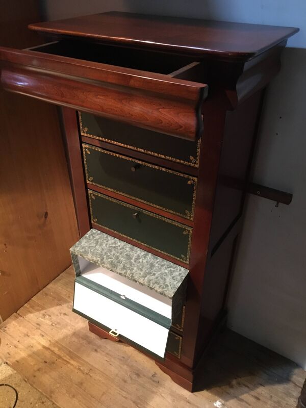 Cartonnier de notaire en merisier couleur acajou''félix monge