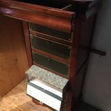 Notary's cardboard box in mahogany-colored cherry wood "Félix Monge"