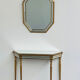 Deknudt mirrored console table and matching octagonal mirror, Belgium, 1980s