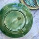 Set 8 slush plates with leaf decoration