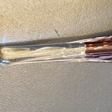 Flared cup in bubbled Murano crystal