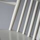 Fauteuil à bascule scandinave vintage en bois laqué blanc