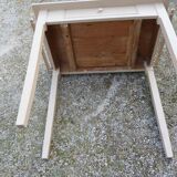 Table de toilette ancienne patine beige