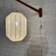 Scandinavian teak "lantern" wall lamp, 1960's